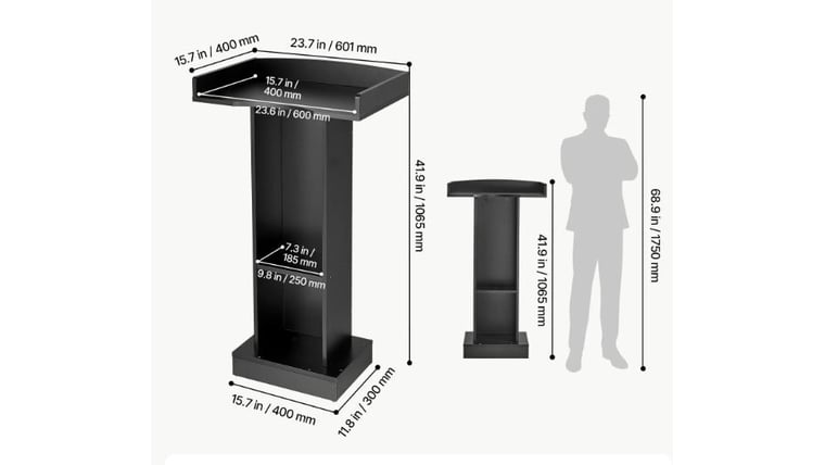 Podium -Black Wood - 2
