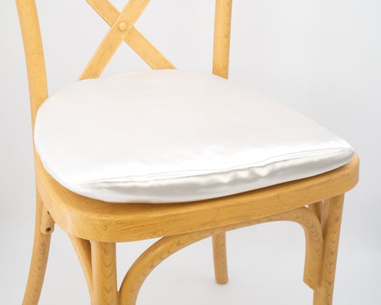 Bridal Satin White cushion cover rental