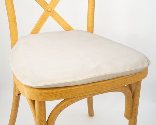 Dupioni White cushion cover rental