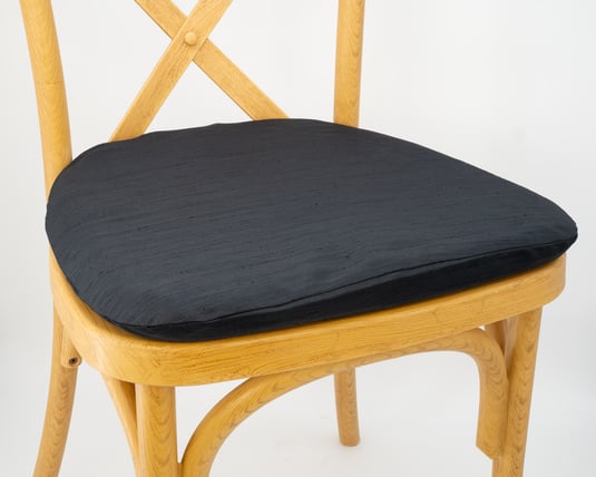 Dupioni Black cushion cover rental