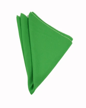 Polyester Kelly Green napkin rental