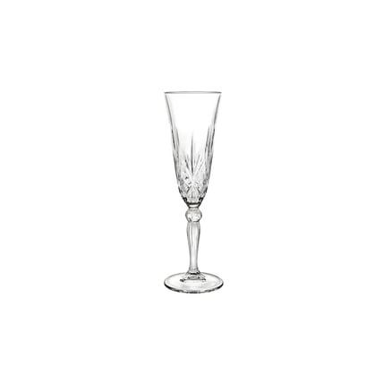 Crystal Cut Champagne Flute Clear glassware rental