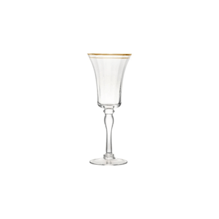 Gold Trim Red Wine null glassware rental