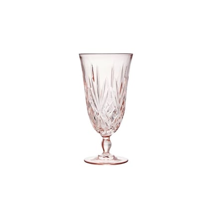 Crystal Cut Water Glass Blush glassware rental