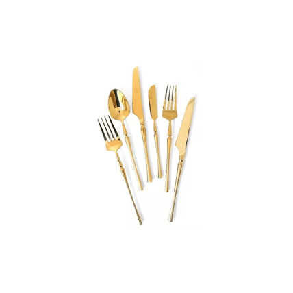 Baroque Gold flatware rental