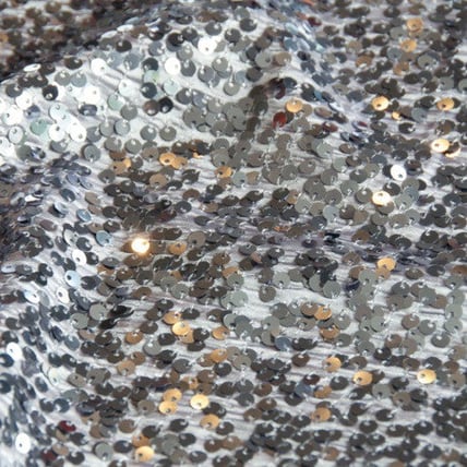 Raindrop Steel tablecloth linen rental