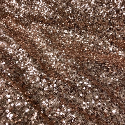 Mini Sequin Rose Gold tablecloth linen rental