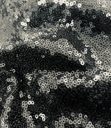 Mini Sequin Black tablecloth linen rental