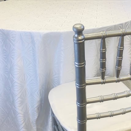 Gigi White tablecloth linen rental