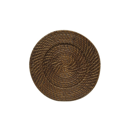 Rattan Brown null dinnerware rental