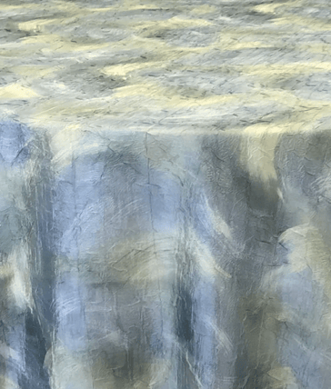 Strokes Green/Yellow null tablecloth linen rental