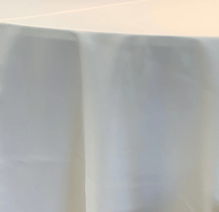Polyester Ivory tablecloth linen rental
