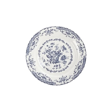 Floral Blue Vintage dinnerware rental