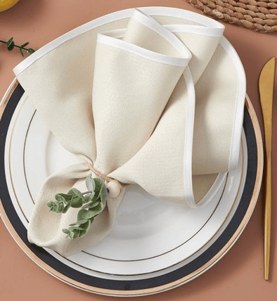 Farmhouse Beaded Wood napkin ring napkin ring rental