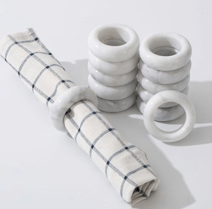 Marble Napkin Rings napkin ring rental