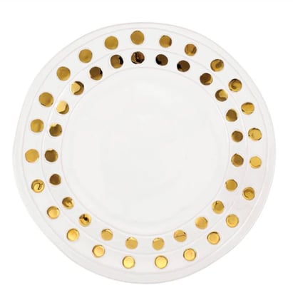 Aubrey Golden Glam Handmade Italian null dinnerware rental