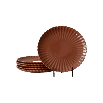 La Ola de Terracotta null dinnerware rental