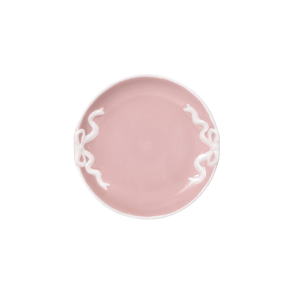 Pretty In Pink with Cream Bow 6" null dinnerware rental