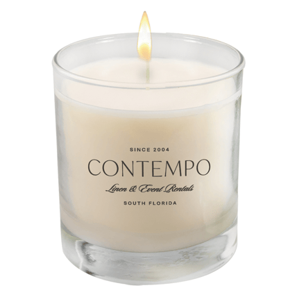 Contempo Vanilla Candle 6oz candle holder rental