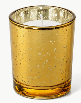 Smokey Harvest-gold votives (set of 3) candle holder rental
