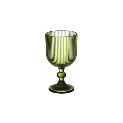 Deco Green Glass null glassware rental
