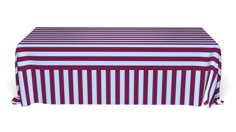 Burgundy Plum Lines null tablecloth linen rental