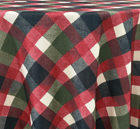 Holiday Cabin Plaid null tablecloth linen rental