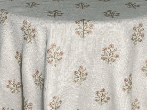 Poppy Blush null tablecloth linen rental