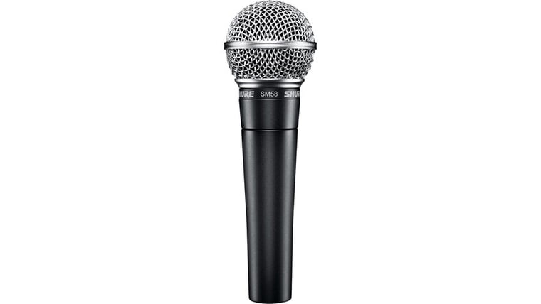 Shure Wired Microphone (with Stand) rental from NCW Event Rentals, available in Wenatchee, Cle Elum, Chelan and Leavenworth Washington