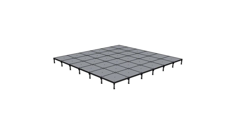 24' x 24' BilJax Stage rental from NCW Event Rentals, available in Wenatchee, Cle Elum, Chelan and Leavenworth Washington