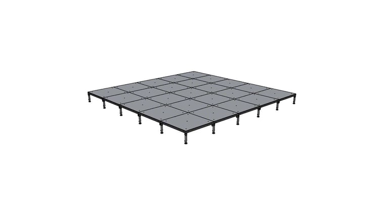 20' x 20' BilJax Stage rental from NCW Event Rentals, available in Wenatchee, Cle Elum, Chelan and Leavenworth Washington