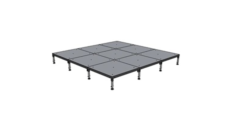 12' x 12' BilJax Stage rental from NCW Event Rentals, available in Wenatchee, Cle Elum, Chelan and Leavenworth Washington