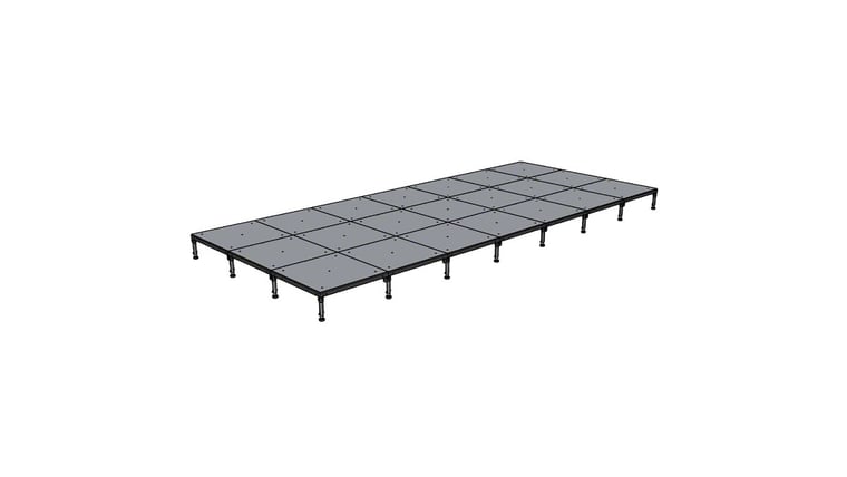 12' x 28' BilJax Stage rental from NCW Event Rentals, available in Wenatchee, Cle Elum, Chelan and Leavenworth Washington