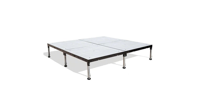 8' x 8' BilJax Stage rental from NCW Event Rentals, available in Wenatchee, Cle Elum, Chelan and Leavenworth Washington