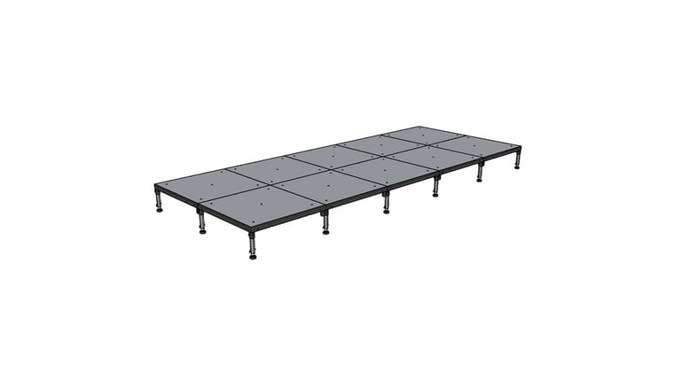 8' x 20' BilJax Stage rental from NCW Event Rentals, available in Wenatchee, Cle Elum, Chelan and Leavenworth Washington