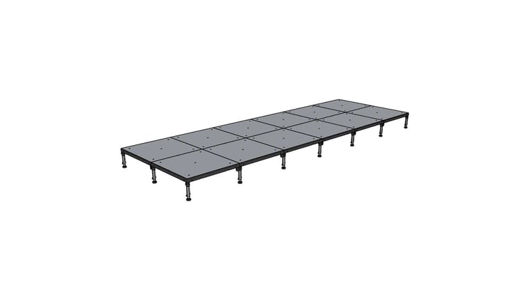 8' x 24' BilJax Stage rental from NCW Event Rentals, available in Wenatchee, Cle Elum, Chelan and Leavenworth Washington