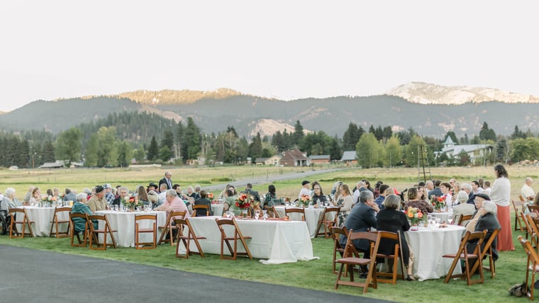Weathered Fruitwood Folding Chair **Delivery Only** additional photo — NCW Event Rentals Eastern Washington
