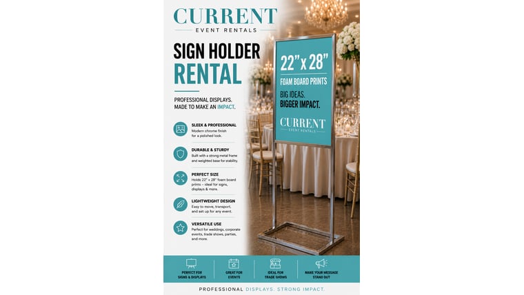 Sign Holder Stand Rentals Las Vegas Nevada