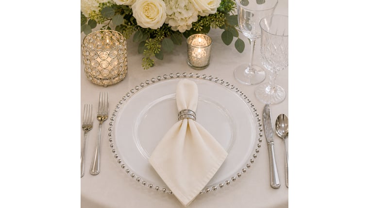 Charger Plate Wedding Rentals