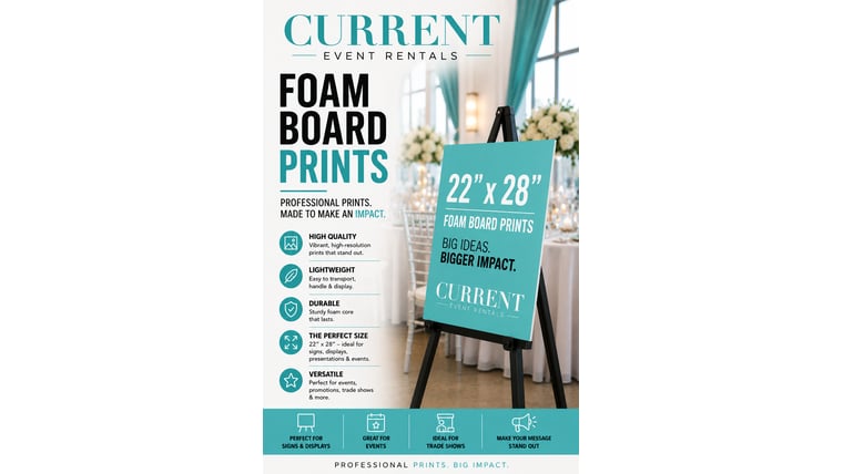 Foam Core Sign Rentals Las Vegas Nevada