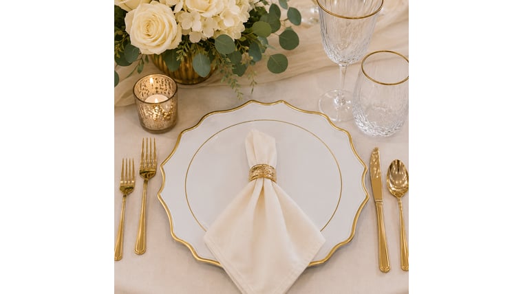 Charge Plate Wedding Rentals