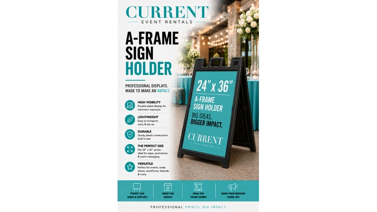 A Frame Sign Holder Rentals Las Vegas Nevada