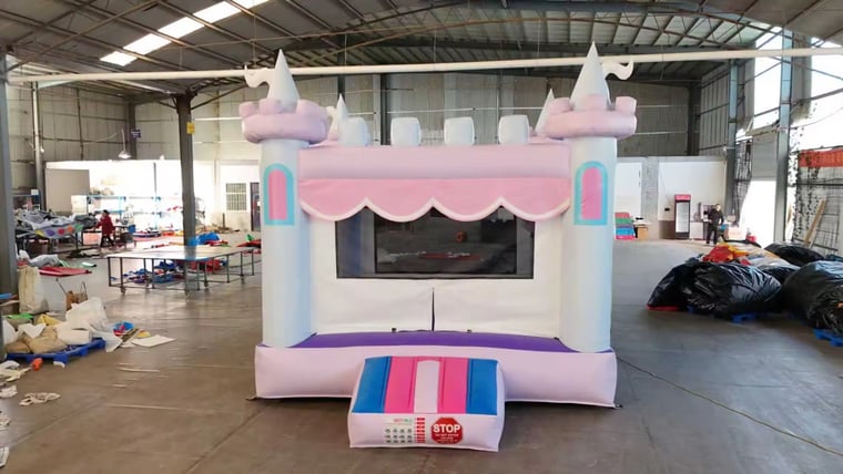 Pink Pastel Color Theme Castle Bounce House rental in Charleston, SC